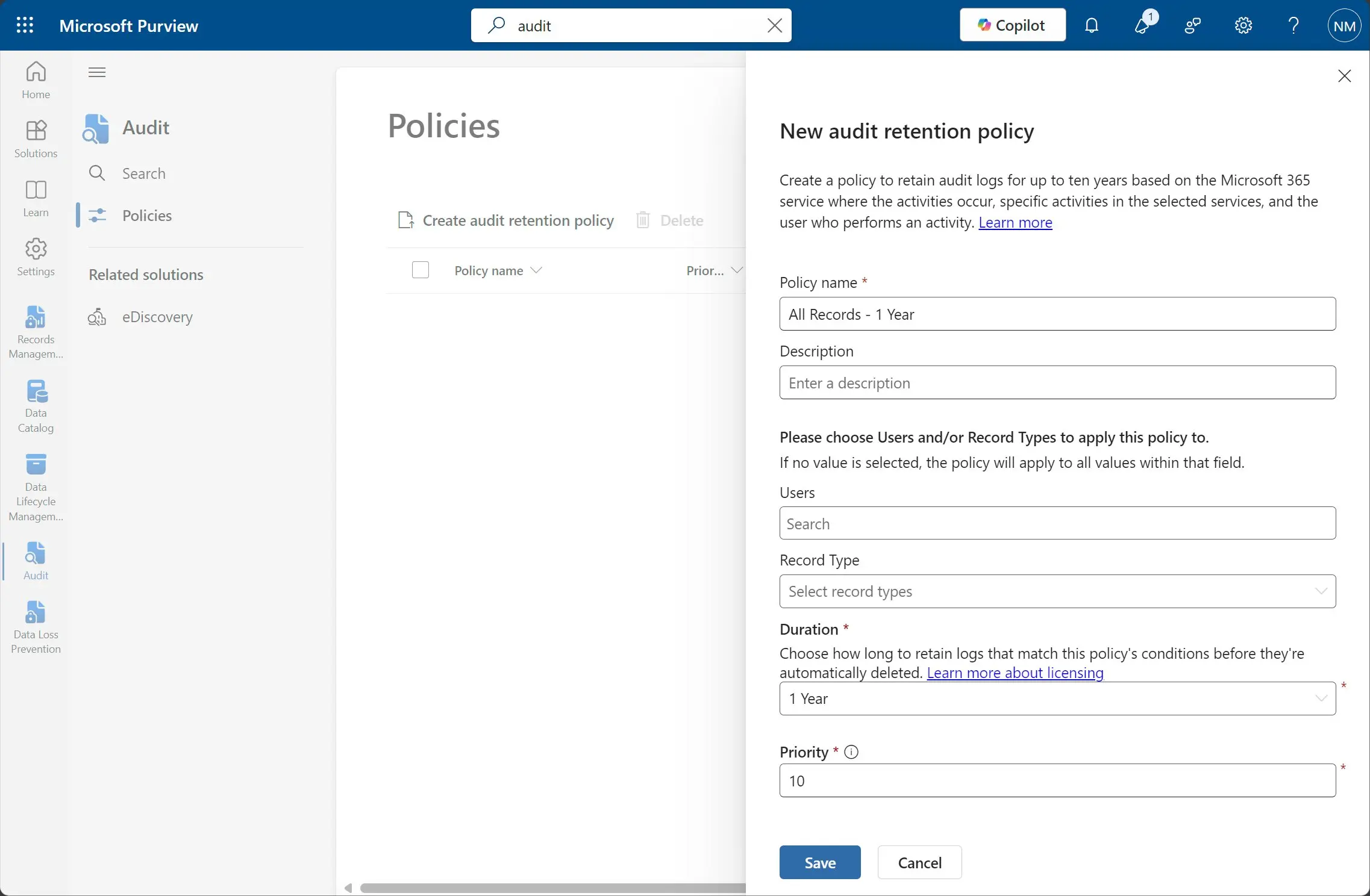 Purview Document Notes Enable all auditable events - Purview - Notes - Nathan McNulty